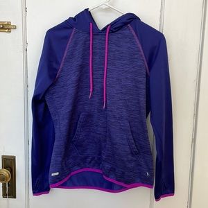 Navy blue and purple Danskin athletic sweatshirt